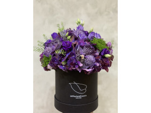 Cutie cu flori Purple Dark